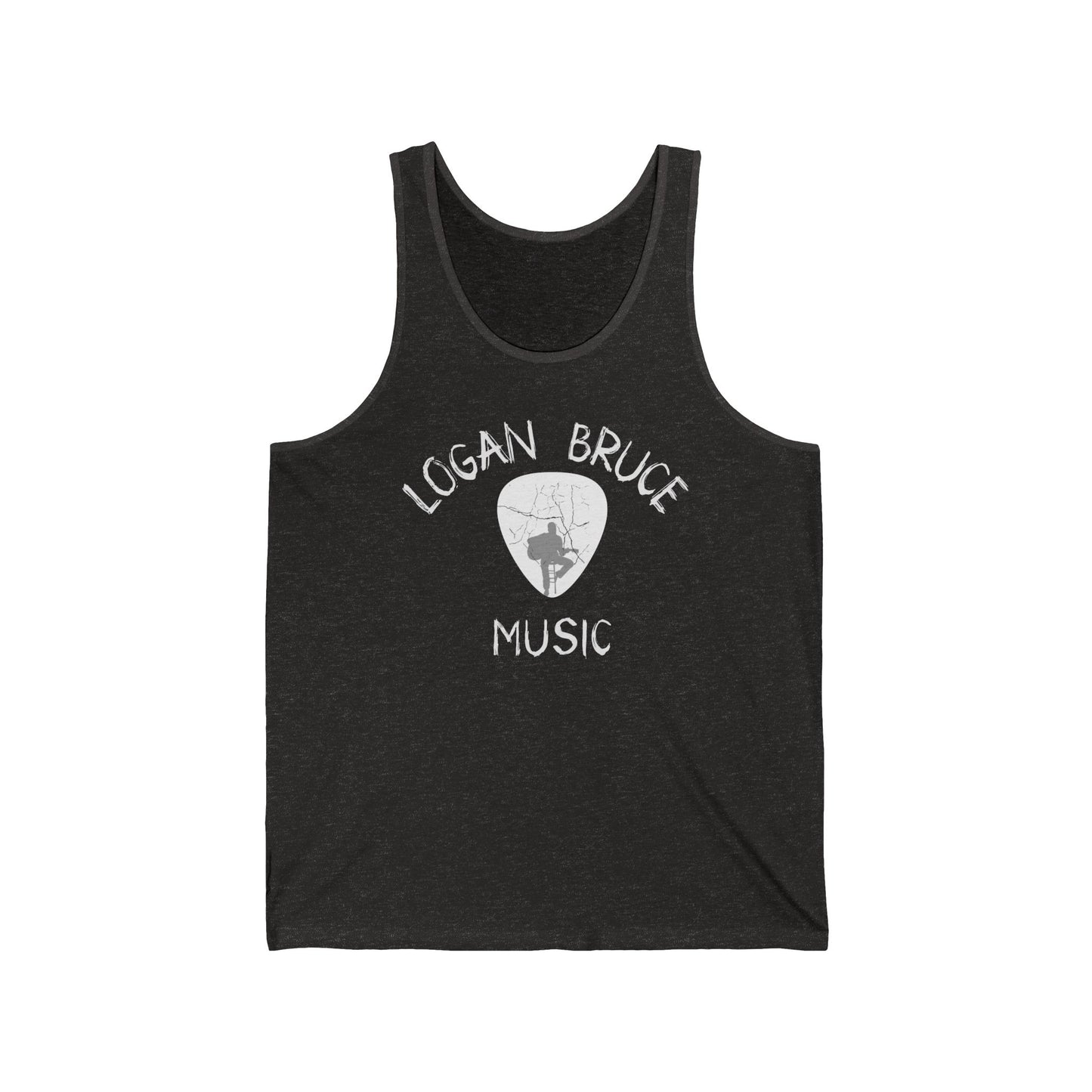 NEW - Unisex Jersey Tank Top - Logan Bruce Music Guitar Pick Logo