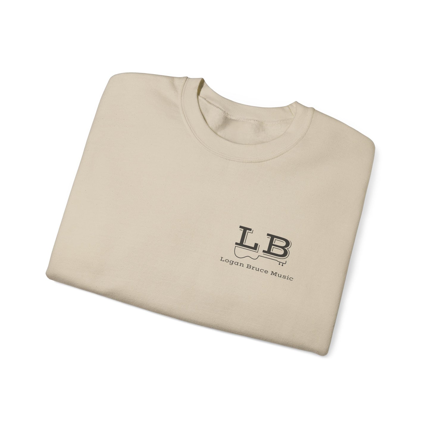 NEW Logan Bruce Music Unisex Heavy Blend™ Crewneck Sweatshirt - LB Guitar Logo (Sizing is equal to men's sizing)