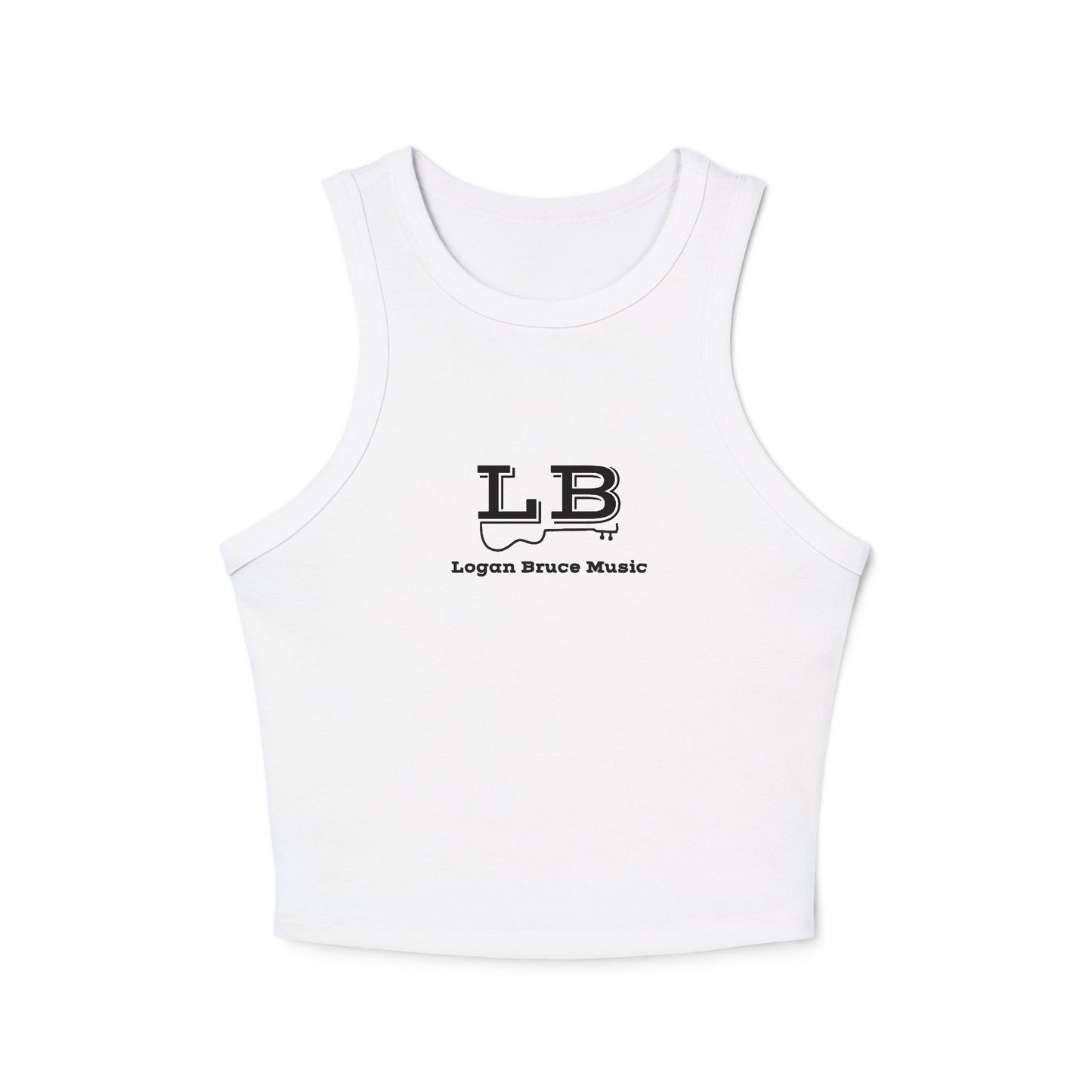 NEW - Women's Micro Rib Racer Tank Top - Logan Bruce Western Logo