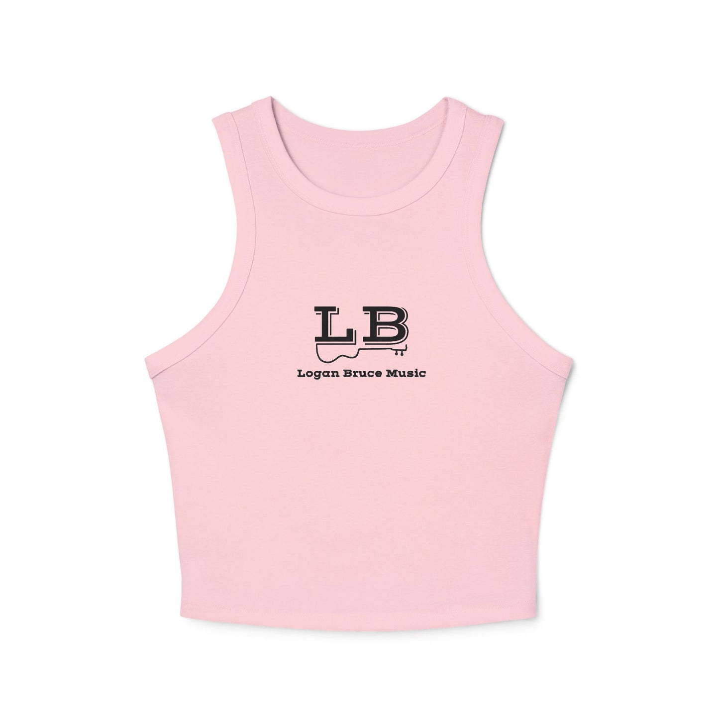 NEW - Women's Micro Rib Racer Tank Top - Logan Bruce Western Logo